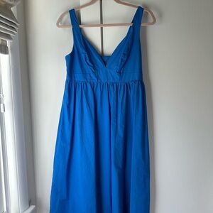 Elegant Blue Sleeveless Dress